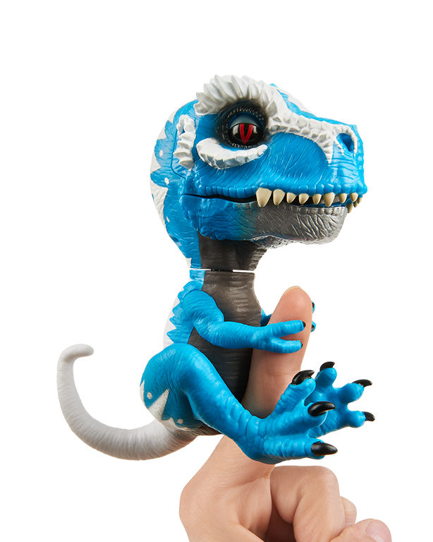 Details about   WooWee Fingerlings Untamed IRONJAW T-REX Blue Toy Dinosaur Figure 